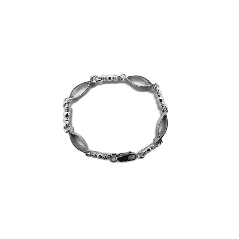 Fishers of Men Ichtys Fish Link Design Bracelet - Medium Link