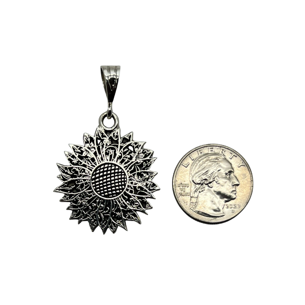 Western Wildflower Filigree Pendant