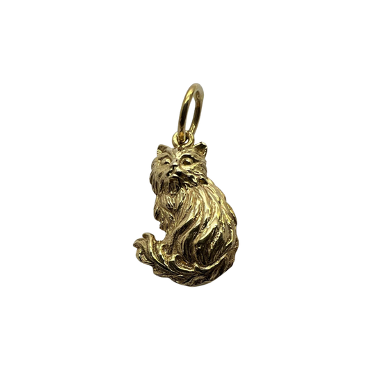 Long-Haired Cat Charm Pendant