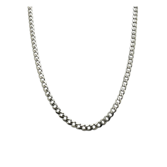 3.5mm Sterling Silver Cuban Link Chain Necklace | 24"