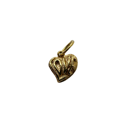 LOVE Heart Charm Pendant