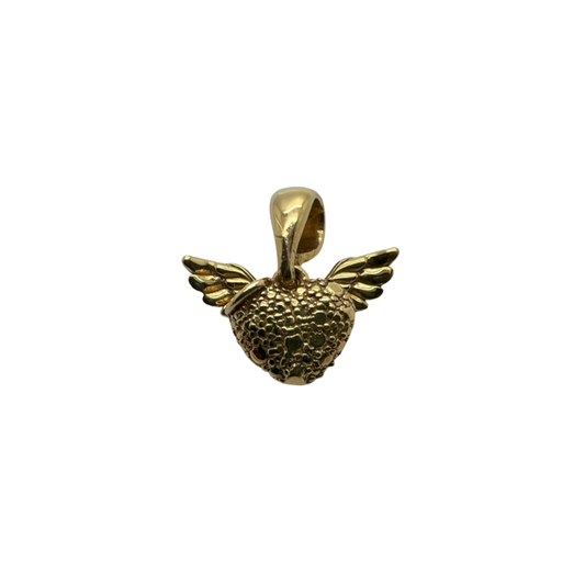Heart with Wings Charm Pendant