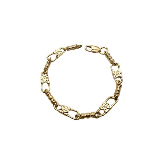 Fishers of Men Ichthys Fish & Cross Design Bracelet - Medium Link