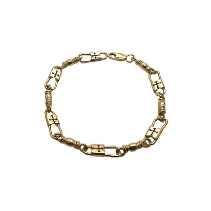 Fishers of Men Budded Cross Design Bracelet - Large Link