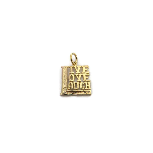 Live Laugh Love Charm Pendant