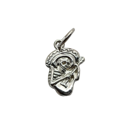 Mariachi Skeleton Charm Pendant