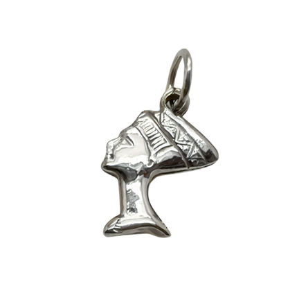 Nefertiti Egyptian Queen Charm Pendant - Side Profile