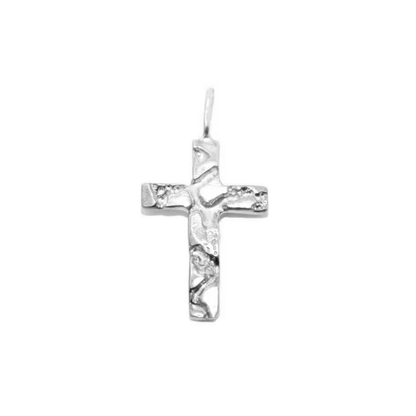 Nugget Cross Charm Pendant