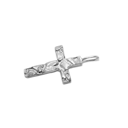 Nugget Cross Charm Pendant