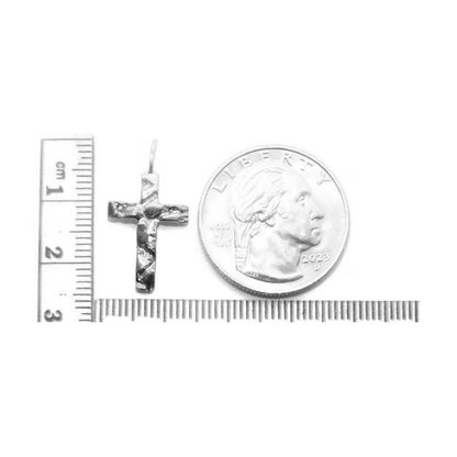 Nugget Cross Charm Pendant
