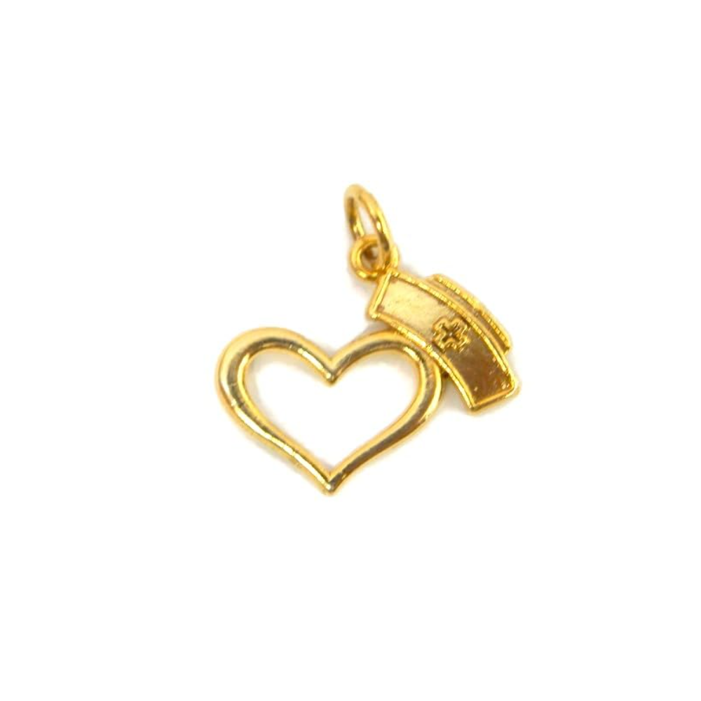 Nurse Heart Charm Pendant