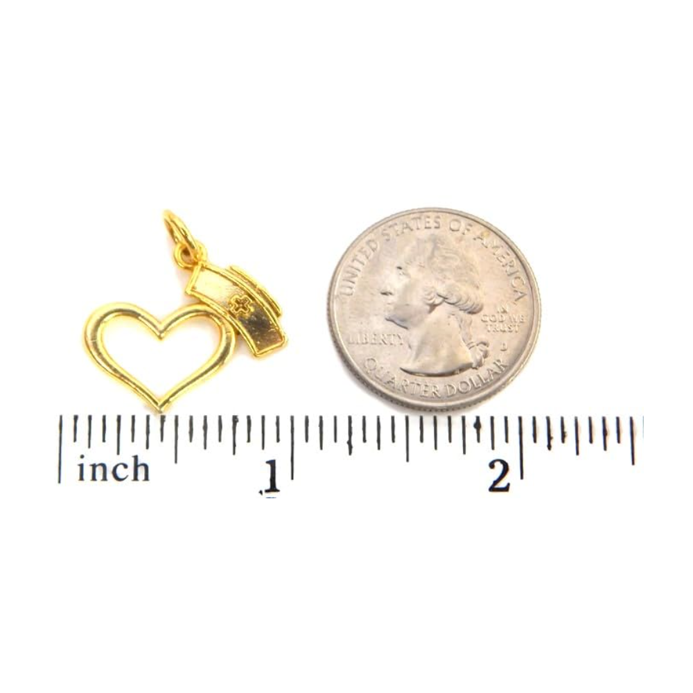 Nurse Heart Charm Pendant