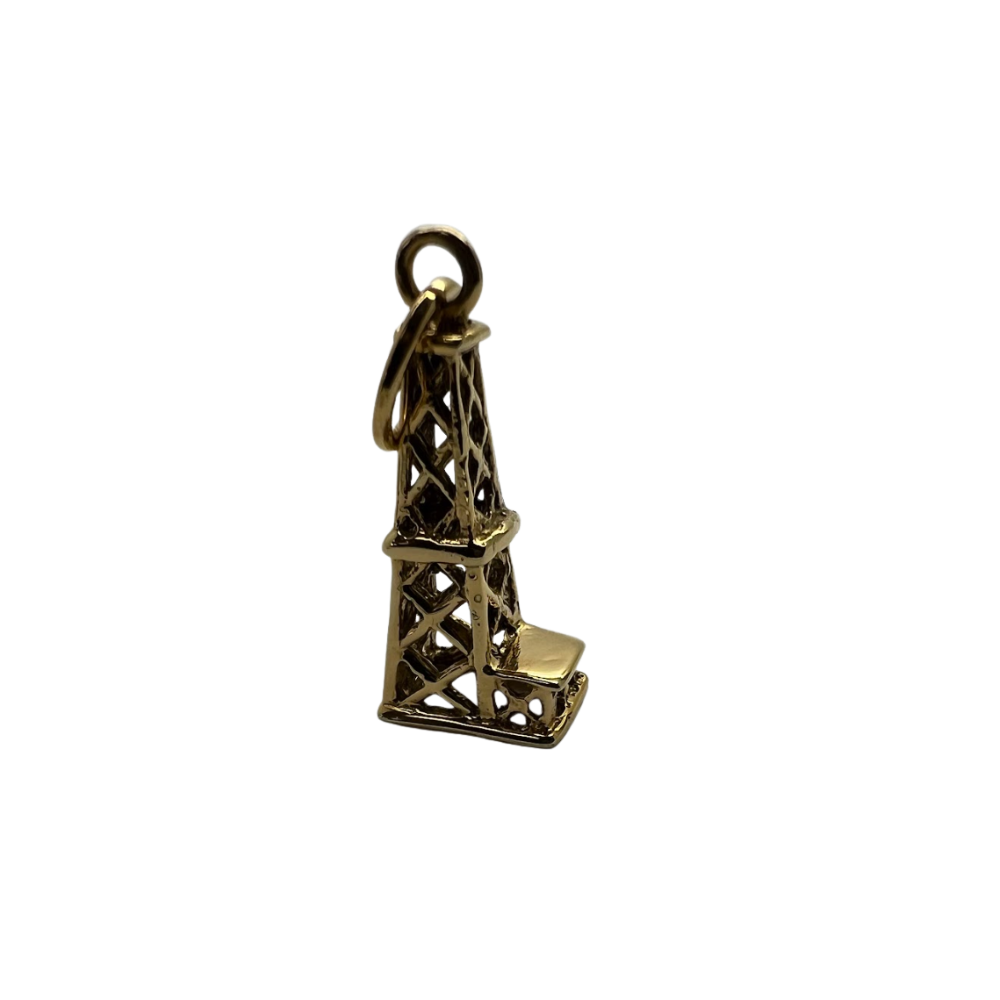 Oil Rig Tower Charm Pendant