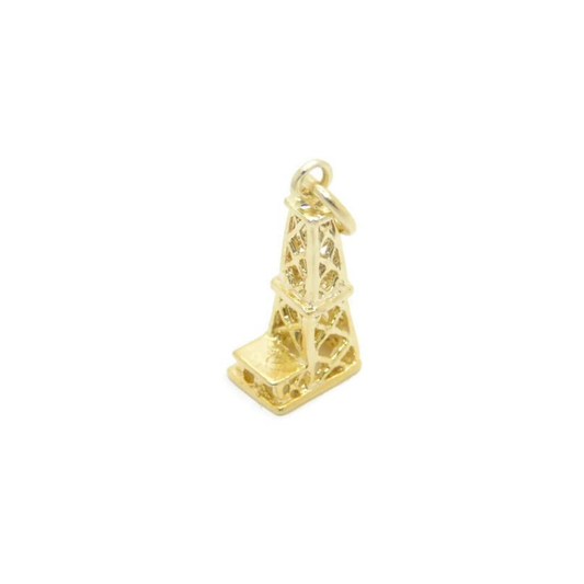 Oil Rig Tower Charm Pendant