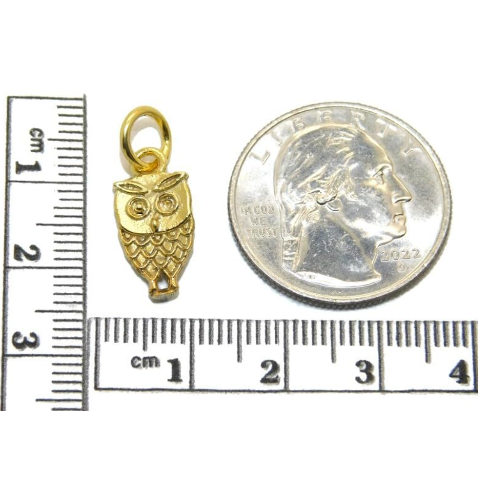 Small Owl Charm Pendant
