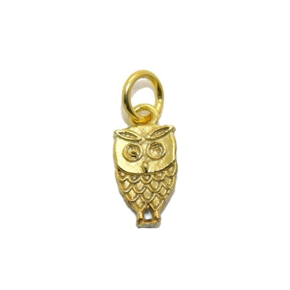 Small Owl Charm Pendant