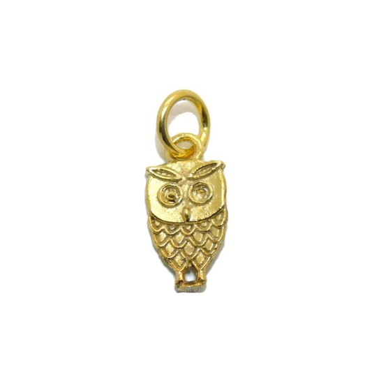 Small Owl Charm Pendant