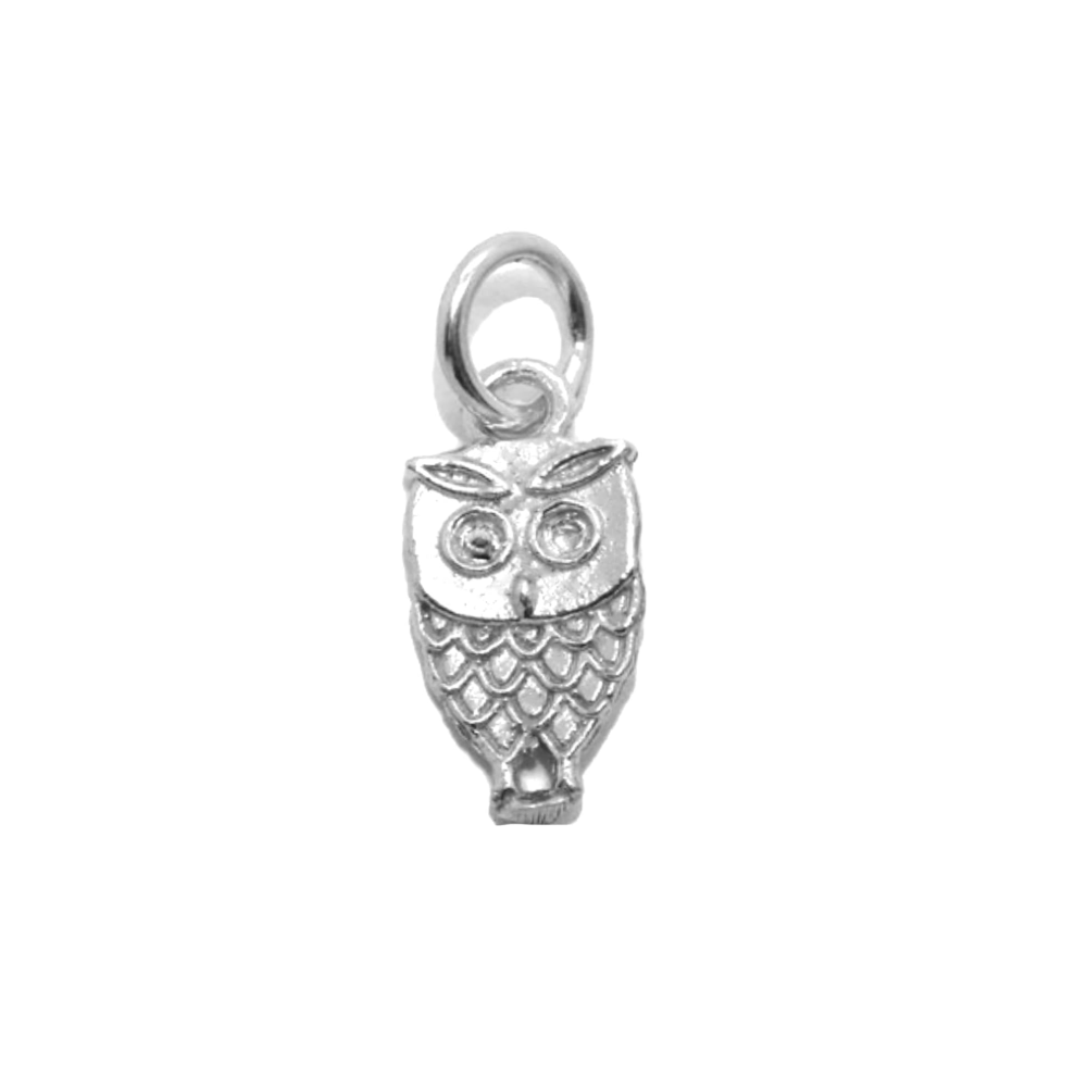 Small Owl Charm Pendant