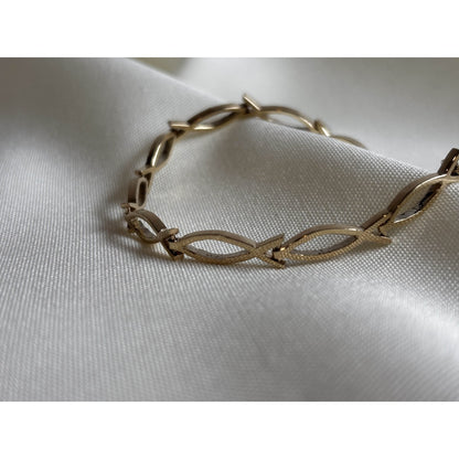 Fishers of Men Ichtys Fish Link Design Bracelet - Medium Link