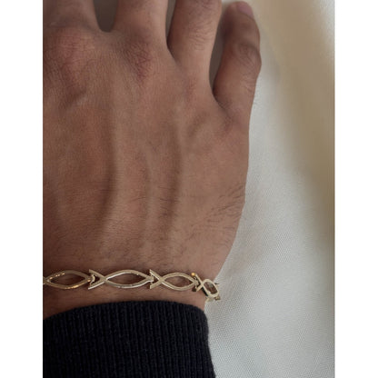 Fishers of Men Ichtys Fish Link Design Bracelet - Medium Link