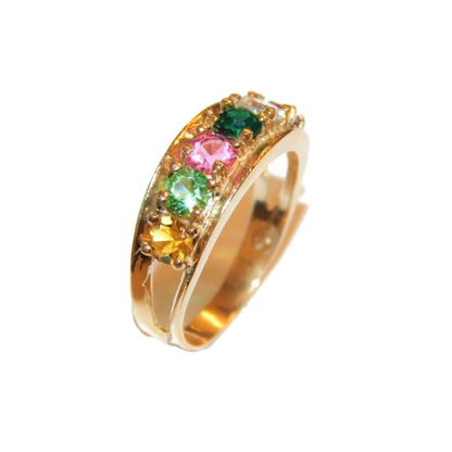 Six Stone Mothers Ring
