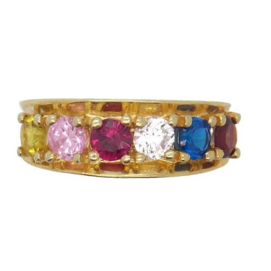 Six Stone Mothers Ring