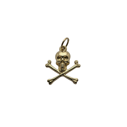 Skull and Crossbones Charm Pendant