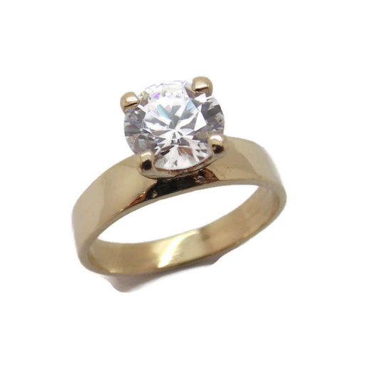 14k Classic Solitare Ring