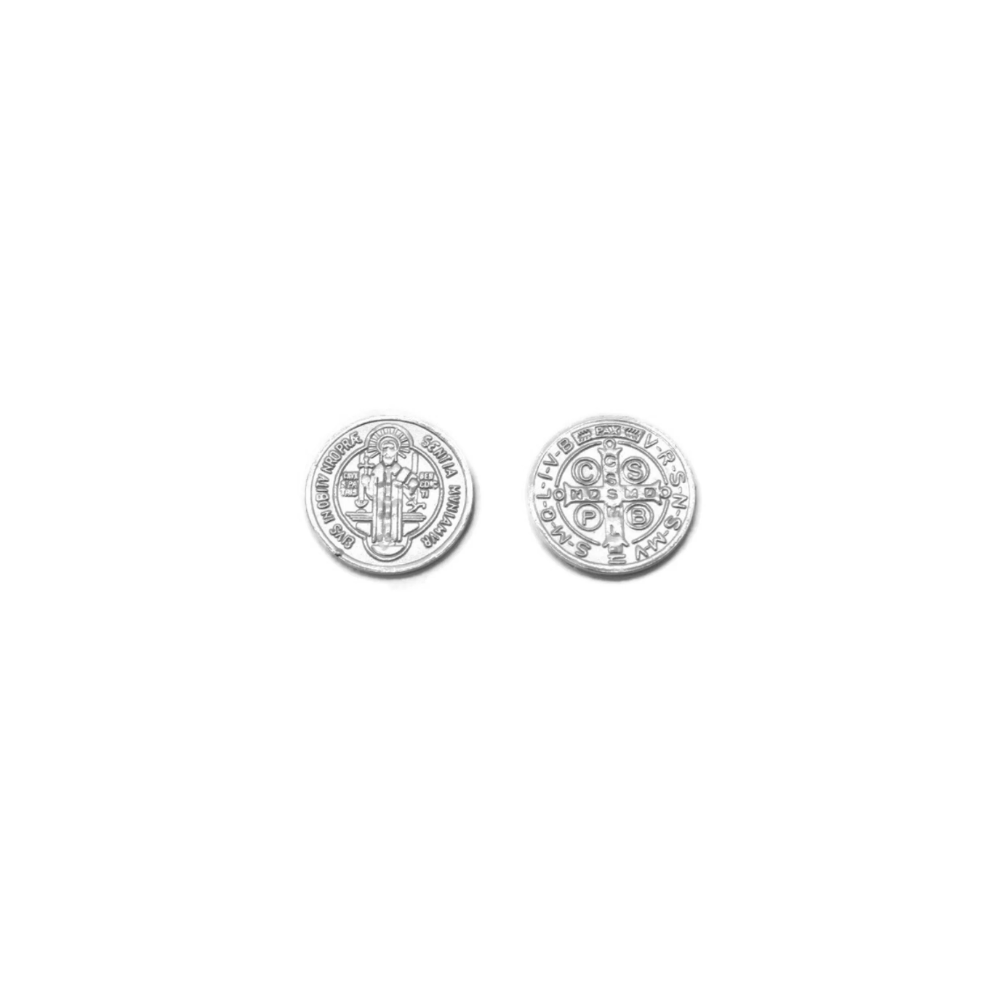 Set of 2 .999 Pure Silver St. Benedict Coins