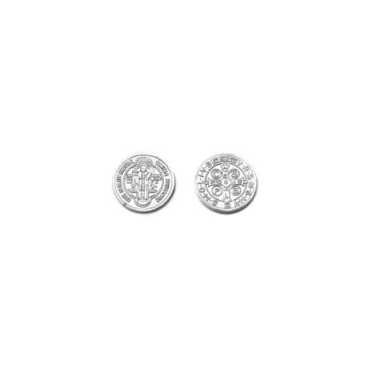 Set of 2 .999 Pure Silver St. Benedict Coins