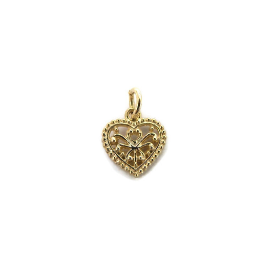 Vintage Heart Charm Pendant