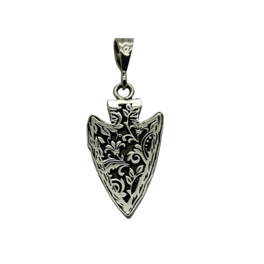 Western Arrow Head Filigree Pendant