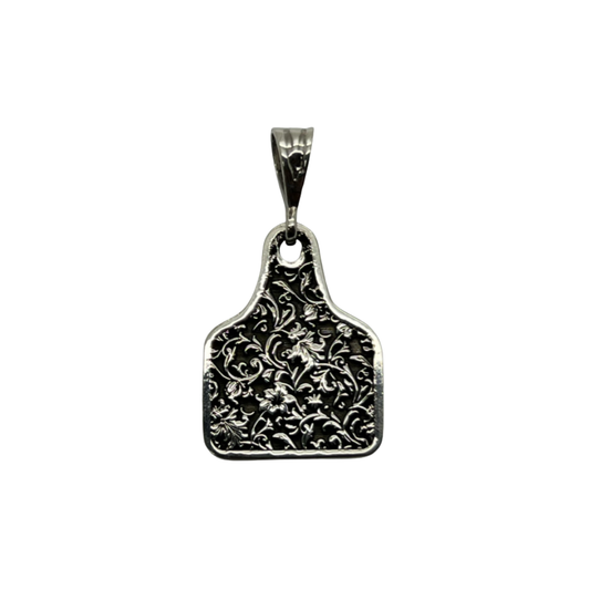 Floral Ranch Tag Pendant