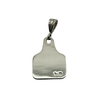 Floral Ranch Tag Pendant