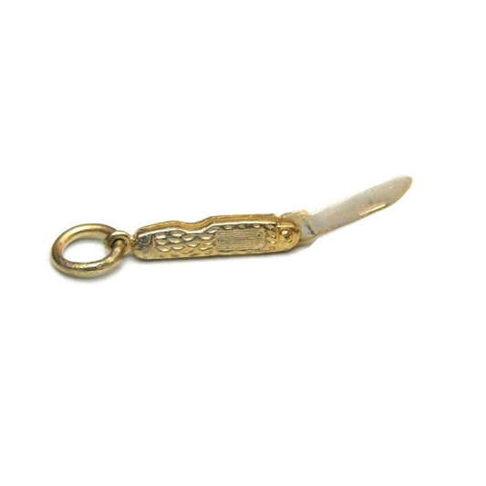 Miniature Pocket Knife Charm Pendant